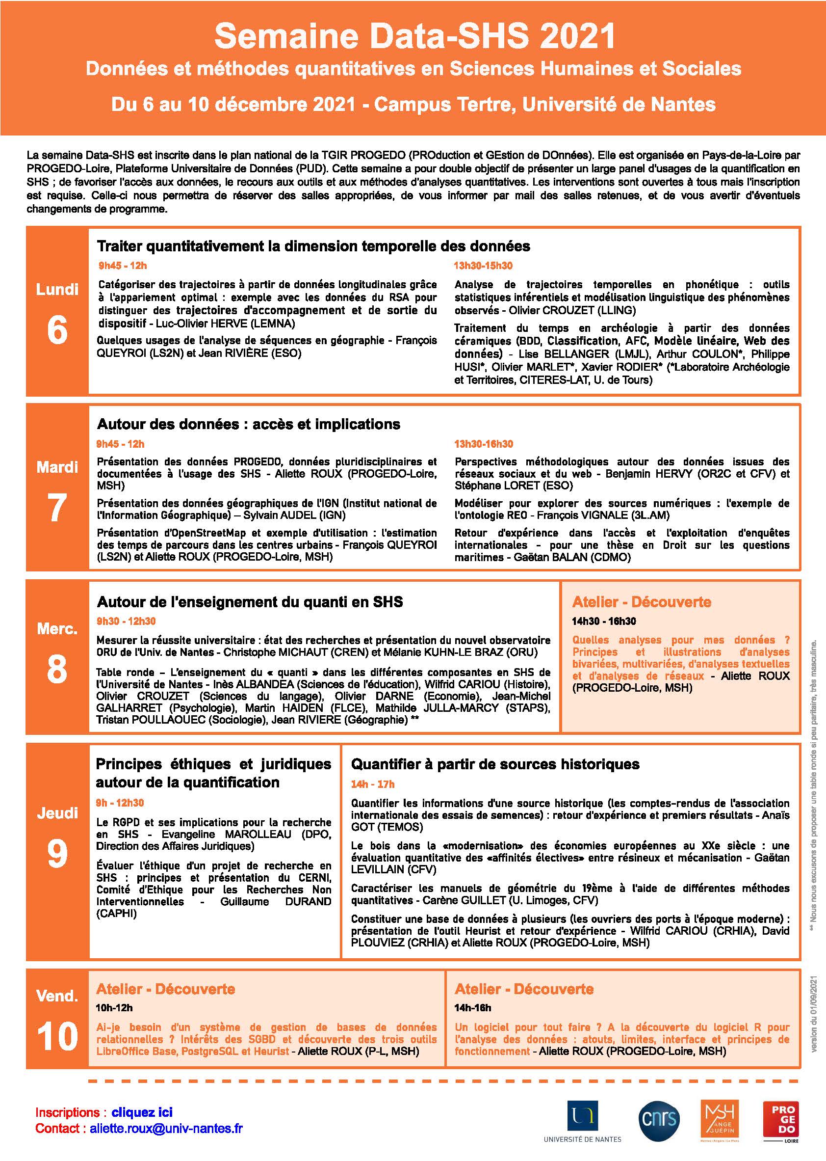 Semaine DataSHS 2021